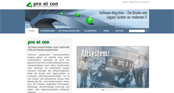 Desktop Screenshot of proetcon.de